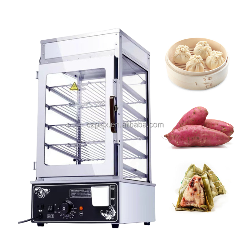 Commercial Steamed Bun Steamer Machine Steaming Bao Steamer Machine Corn Warmer Machine