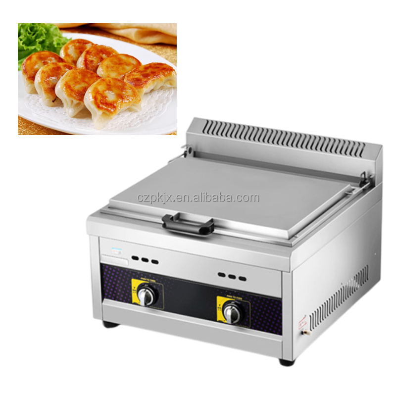 Commercial single pot electric fried gyoza cooker dumpling grill equipment fried dumpling machine