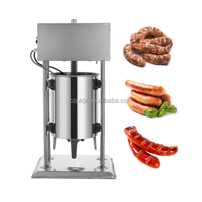 Commercial 10L 12L 15L Electric Heavy Duty Sausage Stuffer Automatic Salami Maker 220V/110V Sausage Filling Machine