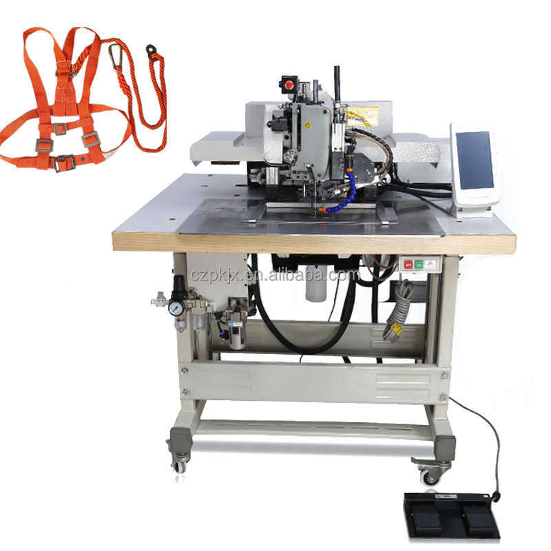 Automatic computerized Thick Material ropes Webbing Sling Pattern Sewing machine