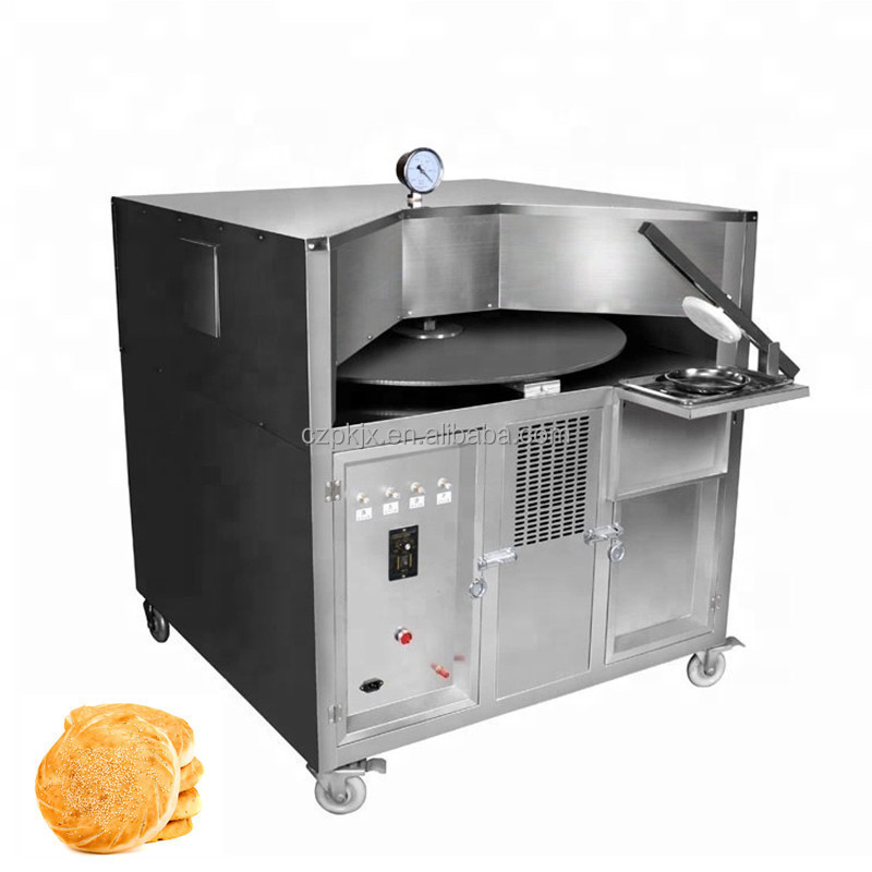 Natural Gas LPG Rotary Flat Naan Arabic Pita Bread Tandoor Baking Oven