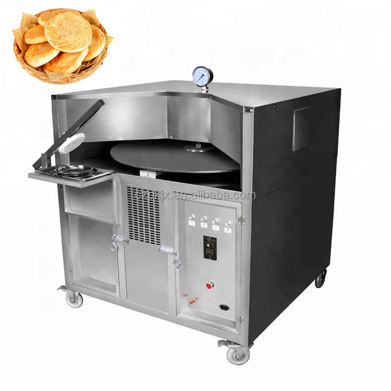 Natural Gas LPG Rotary Flat Naan Arabic Pita Bread Tandoor Baking Oven