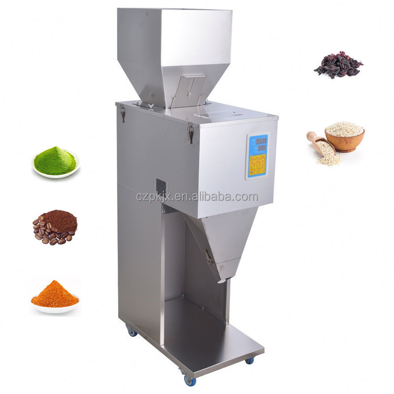 Auto Feed Granule Seeds Weighing Dispensing Filling Machine Small Scale Rice Beans Snack Filler Packing Machine