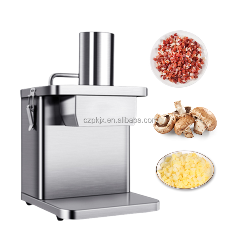 Industrial Vegetable Fruit Onion Garlic Ginger Sweet Potato Carrot Cube Dice Dicer Making Cutter Cutting Machine