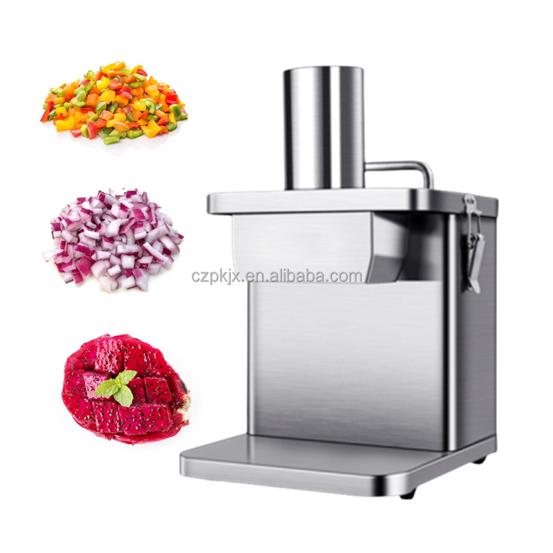 Industrial Vegetable Fruit Onion Garlic Ginger Sweet Potato Carrot Cube Dice Dicer Making Cutter Cutting Machine