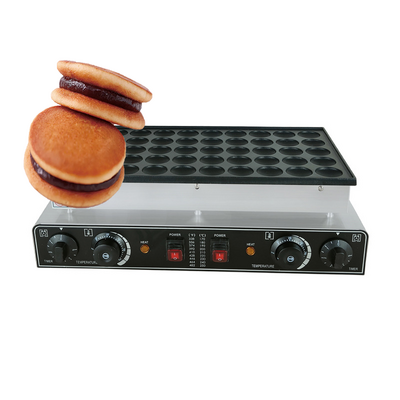 Commercial Non-stick 50 Holes Dorayaki Maker Electric/Gas Mini Muffin Waffle Maker Dutch Pancake Poffertjes Griller Machine