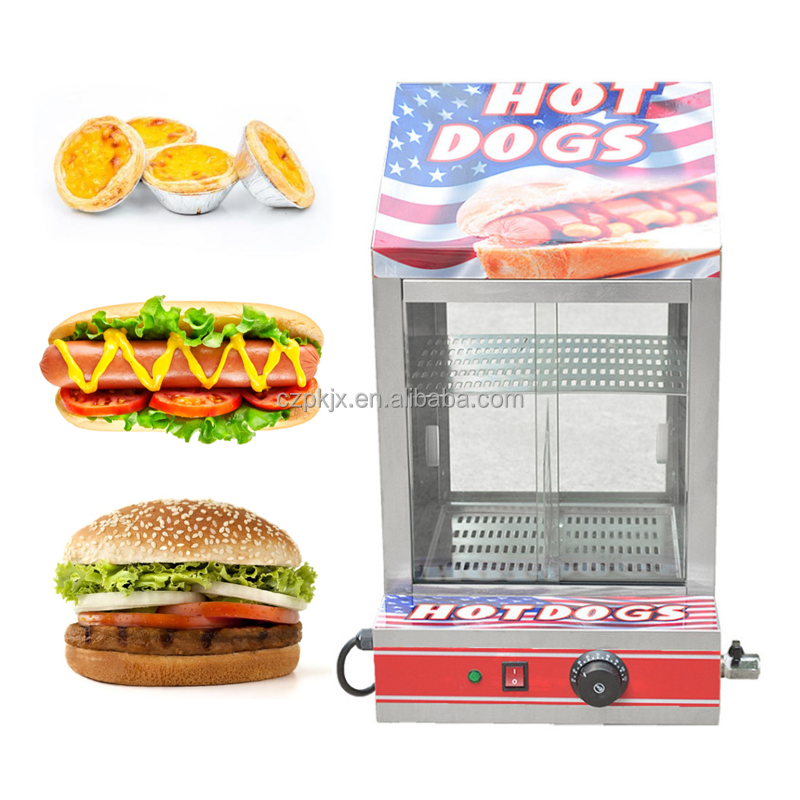 Snack Machine Electric Hot Dog Warmer Display Hamburger Warming Showcase Hot Dog Warmer Display