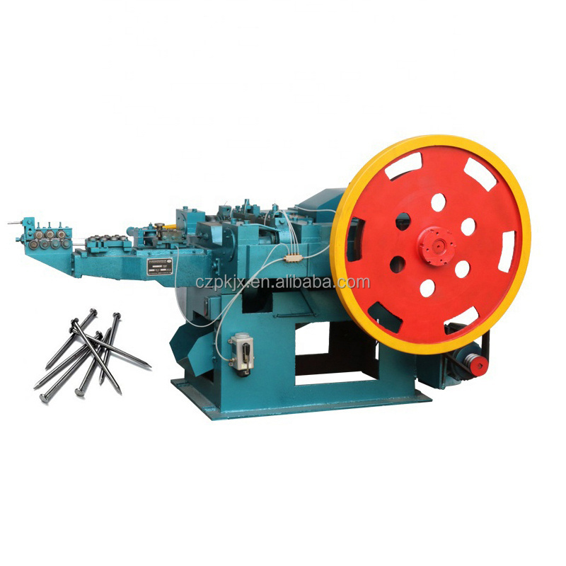 Automatic steel iron screw roofing concrete common wire nail making machine