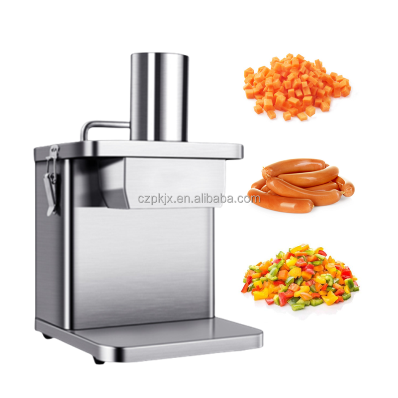 Industrial Vegetable Fruit Onion Garlic Ginger Sweet Potato Carrot Cube Dice Dicer Making Cutter Cutting Machine