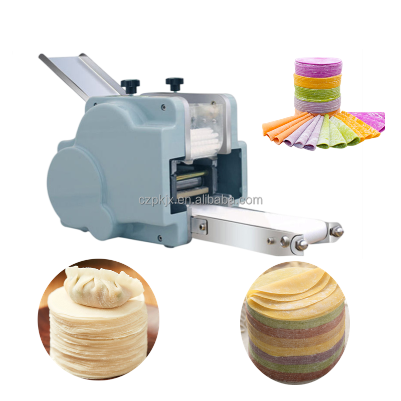 Multi-functional Dumpling Skin Wrapper Making Machine 220-240V Big Small Wonton Wrapper Maker