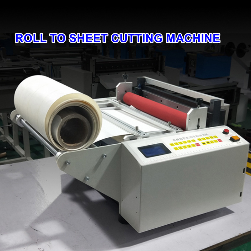 Fast Speed Automatic 200mm 400mm Roll Cutting Machine Fabric Cloth Roll To Sheet Cutter