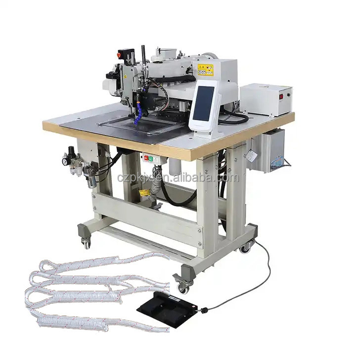 Automatic computerized Thick Material ropes Webbing Sling Pattern Sewing machine