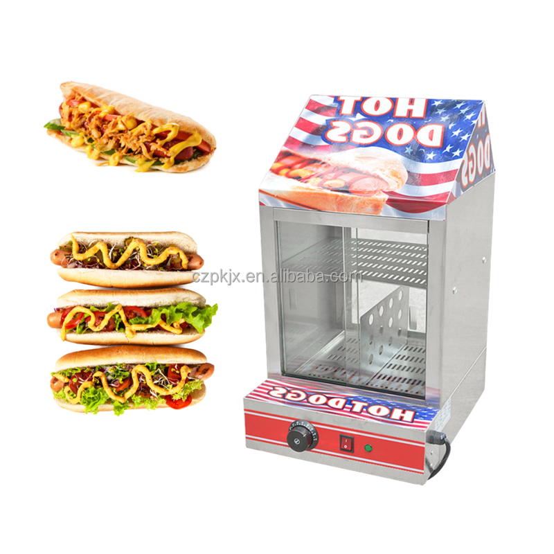 Snack Machine Electric Hot Dog Warmer Display Hamburger Warming Showcase Hot Dog Warmer Display