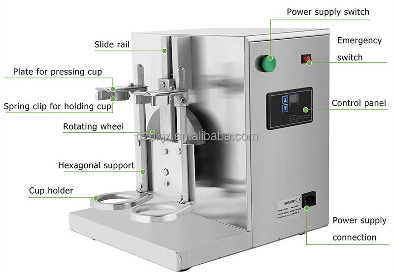 Automatic Double Bottles Milk Tea Shaker/Boba Tea Shake Machine/Bubble Tea Shaking Machine for Drinking Shop