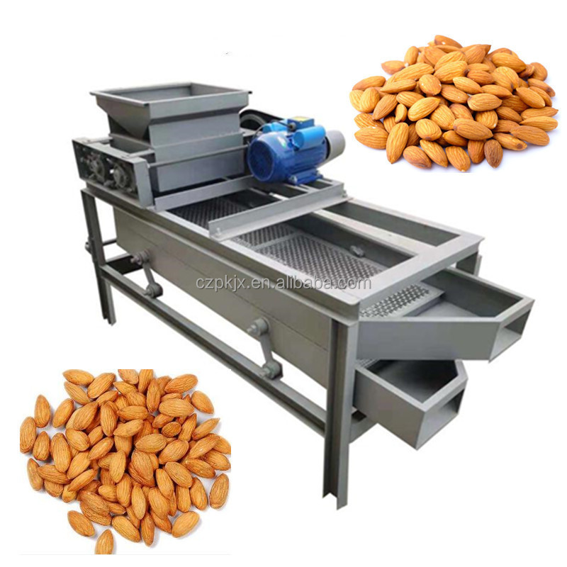 Automatic Walnut Breaker Almond Nut Cracker Peach Seed Shelling Machine