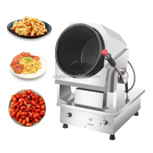 Good Selling Energy Saving Big Capacity Automatic Intelligent Stir Fry Drum Cooking Mixer Machine With Non Stick