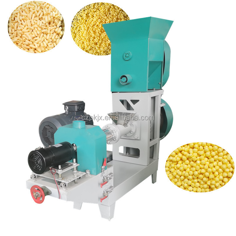 Electrical flour puffed food machine corn flakes processing machine/corn snack making machine/corn puff snack extruder