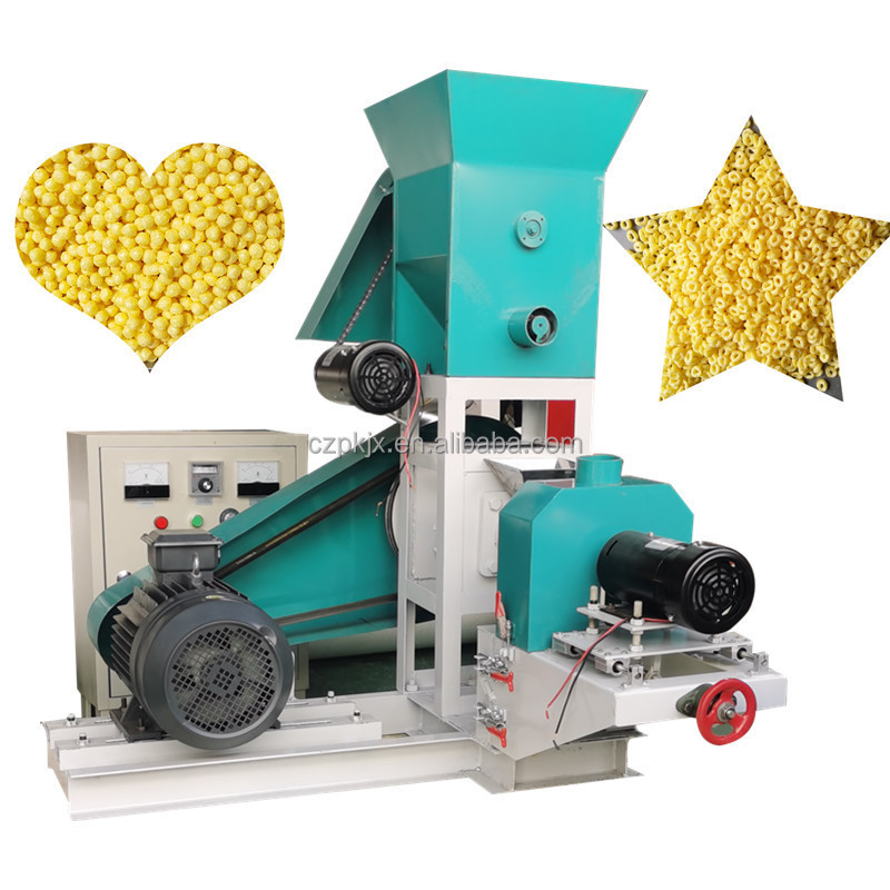 Electrical flour puffed food machine corn flakes processing machine/corn snack making machine/corn puff snack extruder