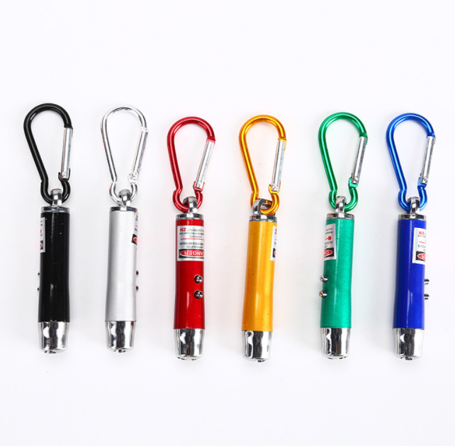 3 in1 uv laser led light keychain pointer  Factory custom logo cheap fashion mini Lighting flashlight UV light LED keychain