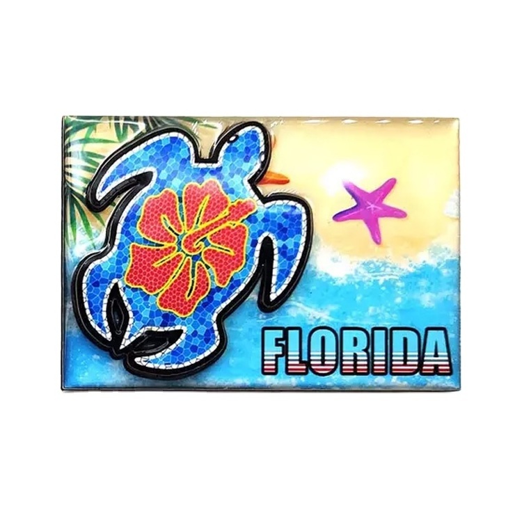 Wholesale wood tourist souvenir hawaii miami beach florida souvenirs fridge magnet