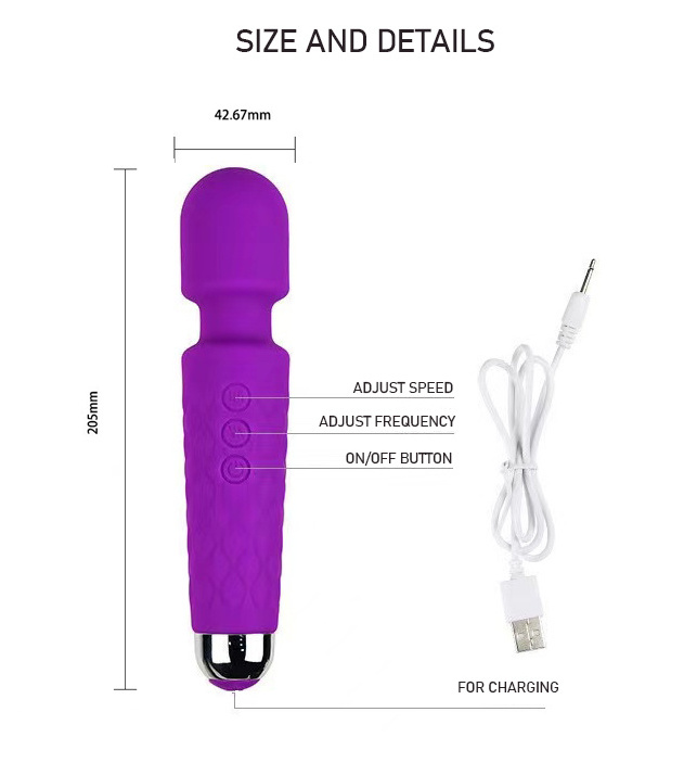 tongue vibrator wand massage male masturbating machines Av Vibrator Female Second Wave Masturbation Electric Mute Massage