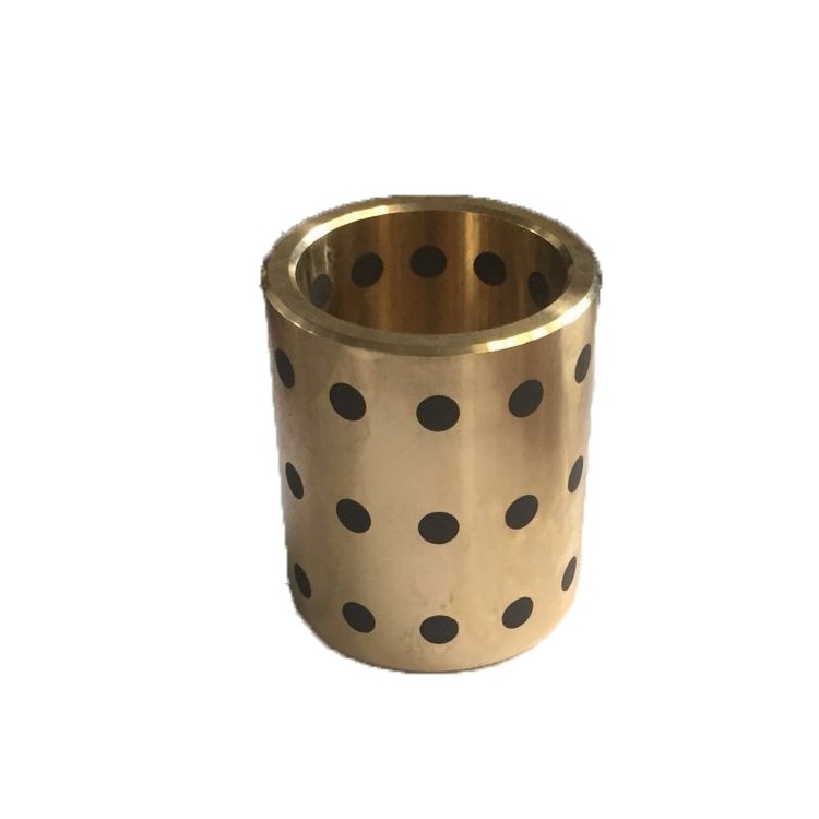 Graphite Copper Sleeve Wear-Resistant High-Strength Sliding Bearing Brass Self-Lubricating Bronze Bushing Oilles