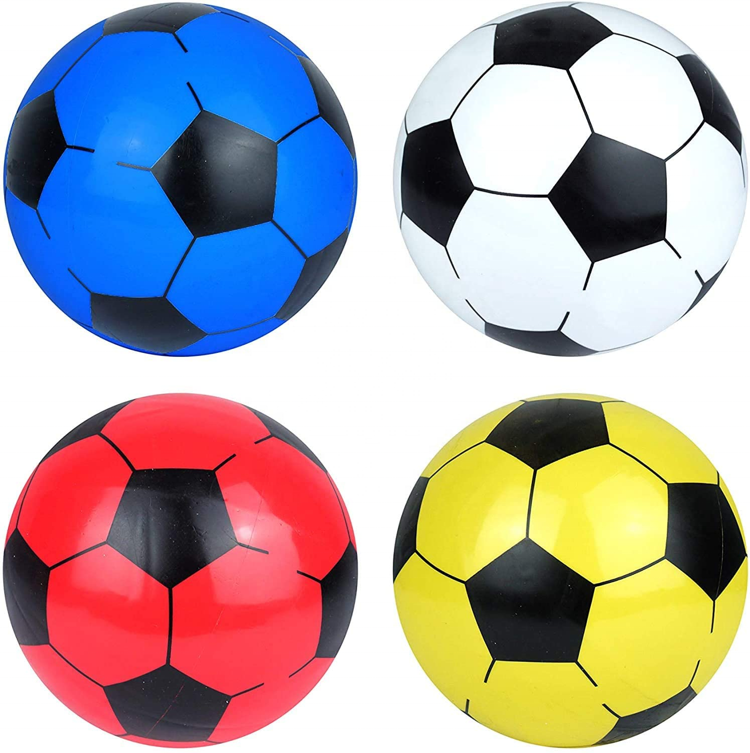 Inflatable PVC Footballs Outdoor Indoor Beach Ball Games Summer Toys 22CM Assorted Football For Kid