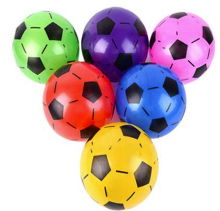 Inflatable PVC Footballs Outdoor Indoor Beach Ball Games Summer Toys 22CM Assorted Football For Kid