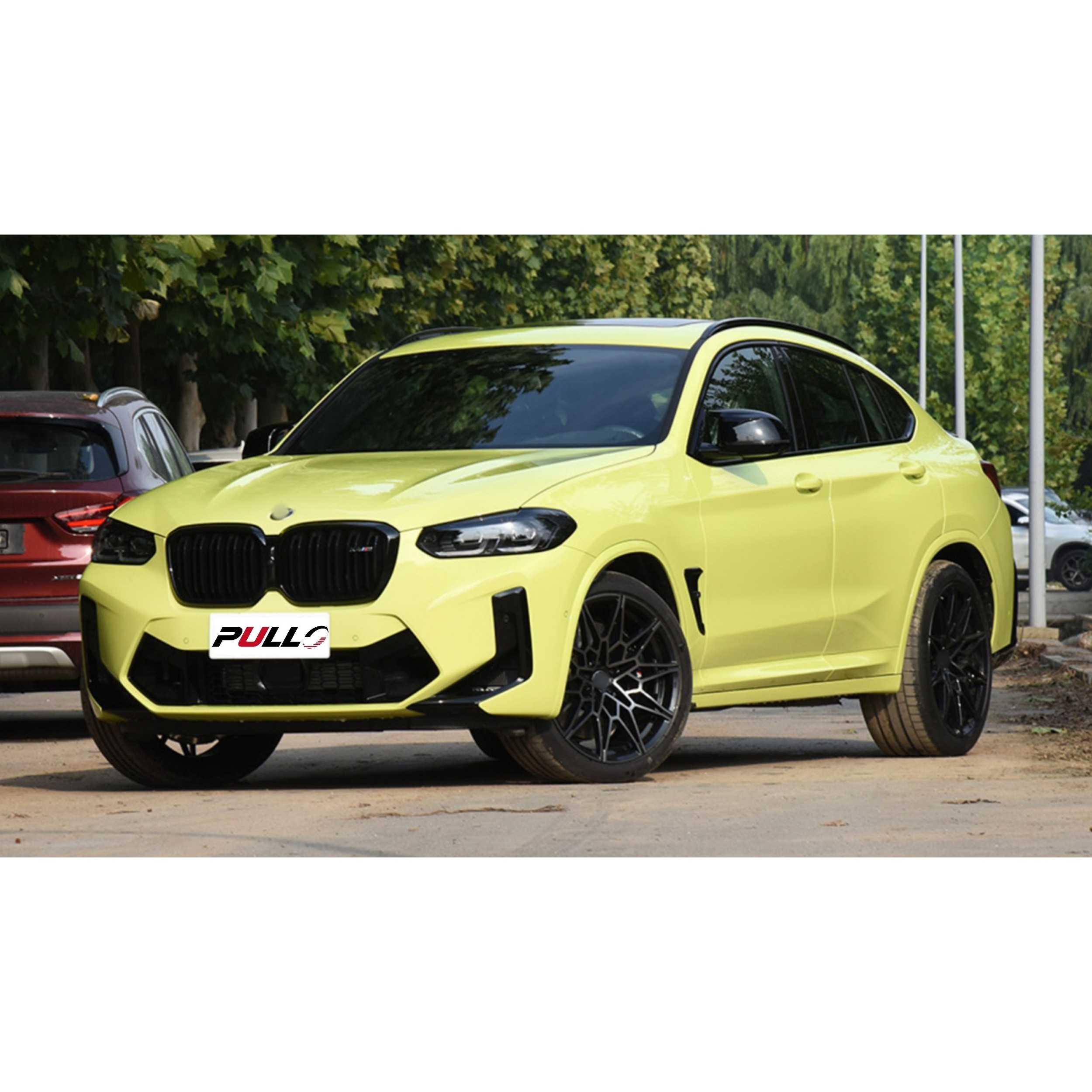 Suitable for BMW X4 G02 19-21 upgrade to X4M F98 LCI 2022 body kit include front and rear bumper with grille rear diffuser pipes