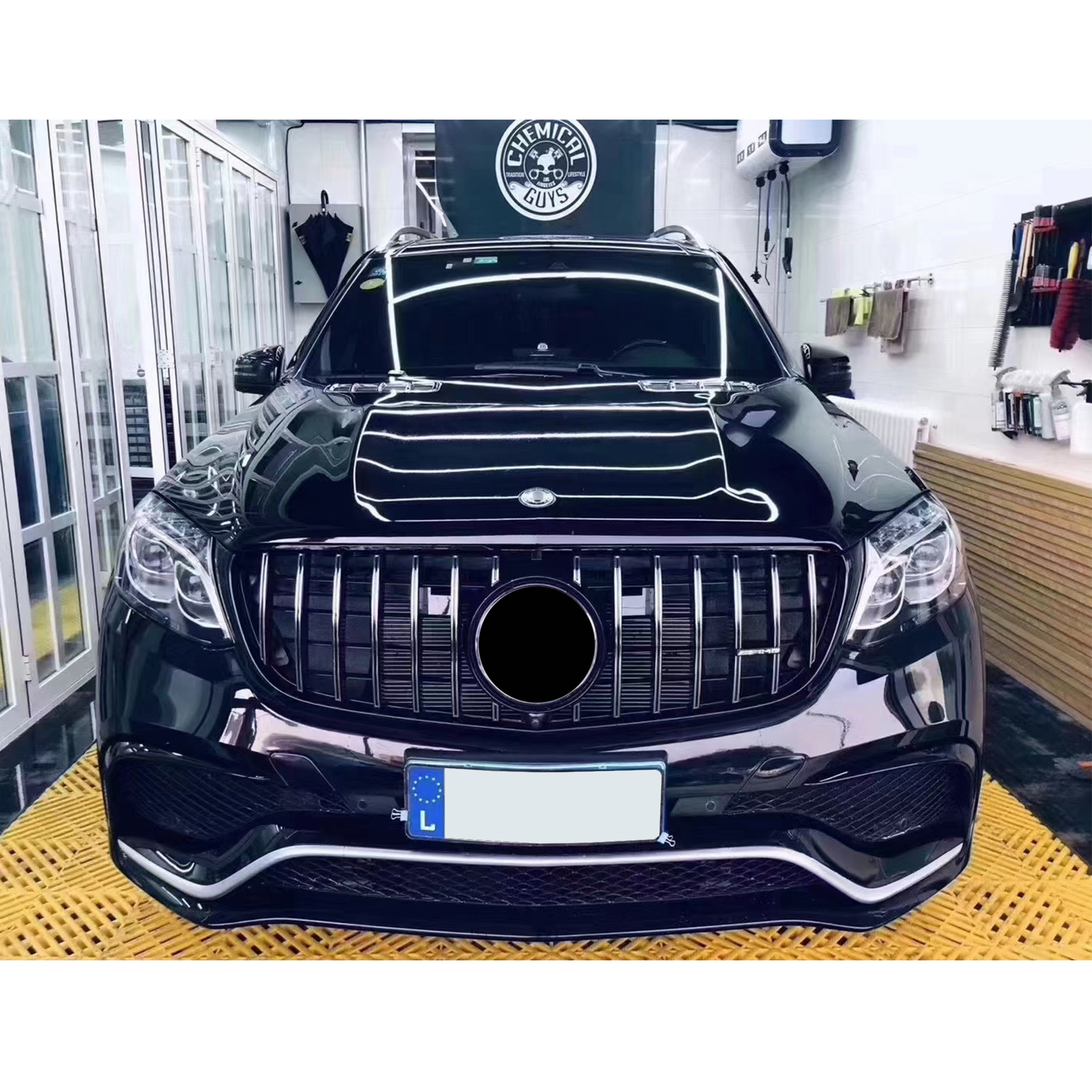 PP Body Kit for Mercedes benz GLS-Class GLS350 GLSS400 GLS450 GLS500 X166 2015-2019 year upgrade to GLS63 AMG style good quality