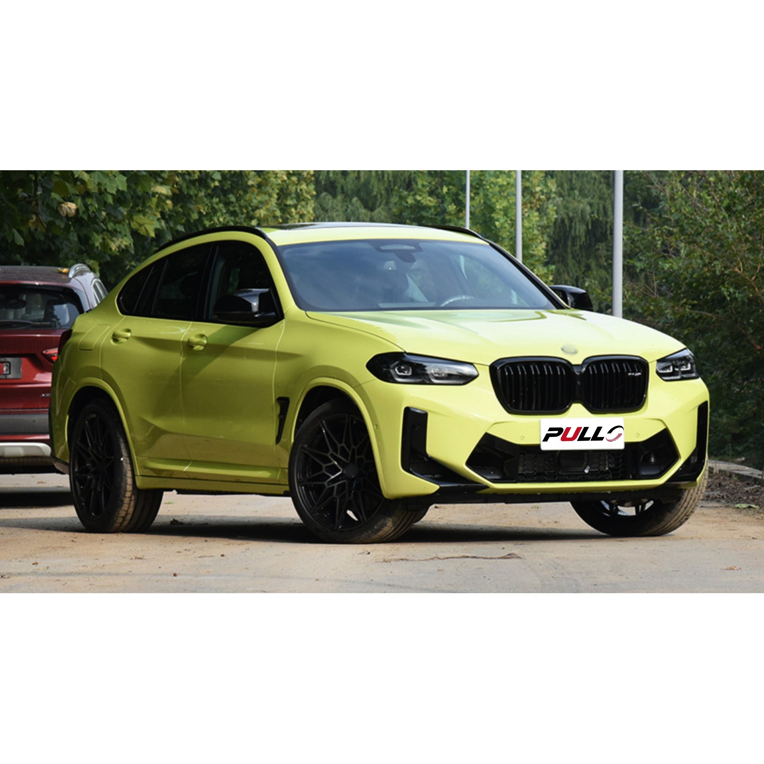 Suitable for BMW X4 G02 19-21 upgrade to X4M F98 LCI 2022 body kit include front and rear bumper with grille rear diffuser pipes