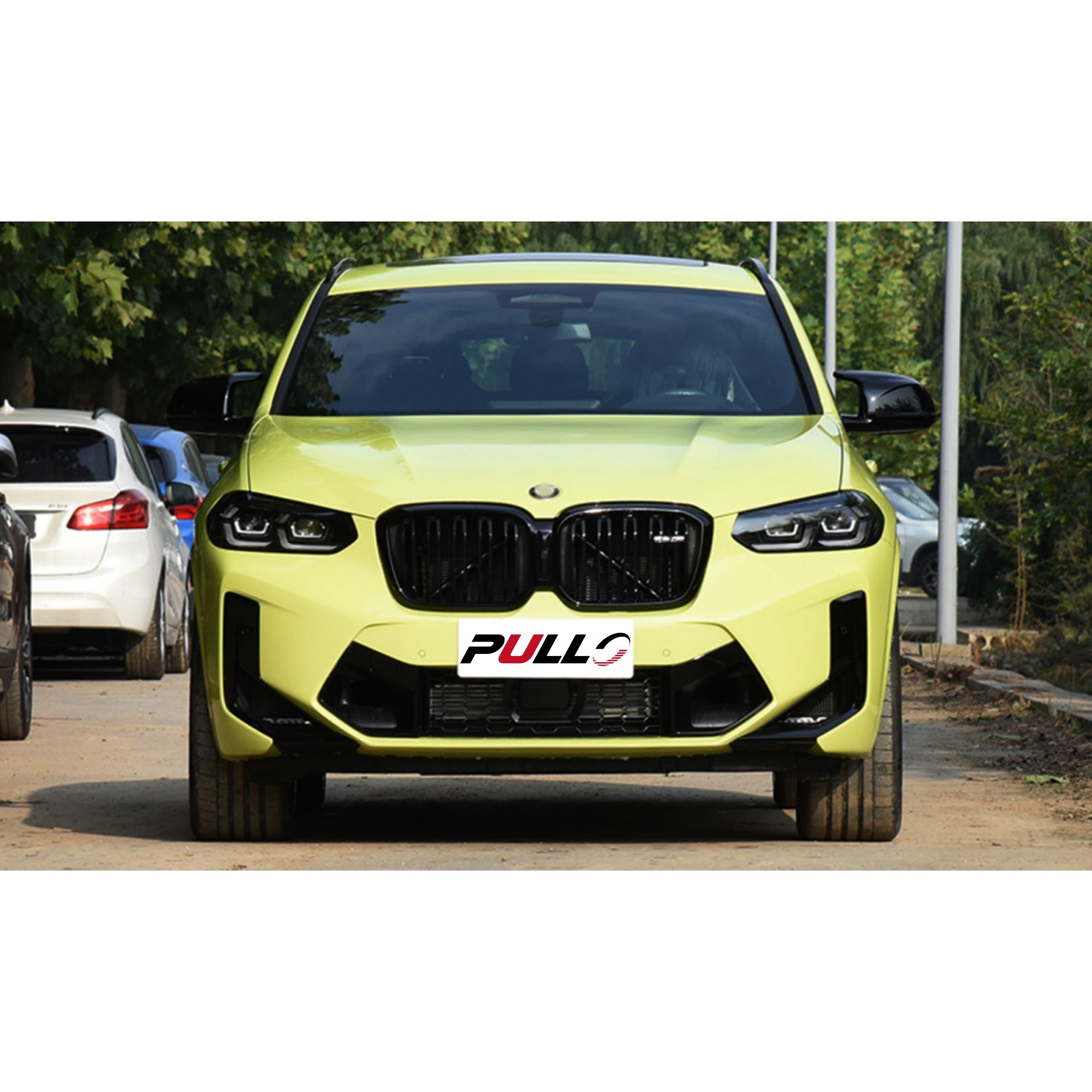 Suitable for BMW X4 G02 19-21 upgrade to X4M F98 LCI 2022 body kit include front and rear bumper with grille rear diffuser pipes