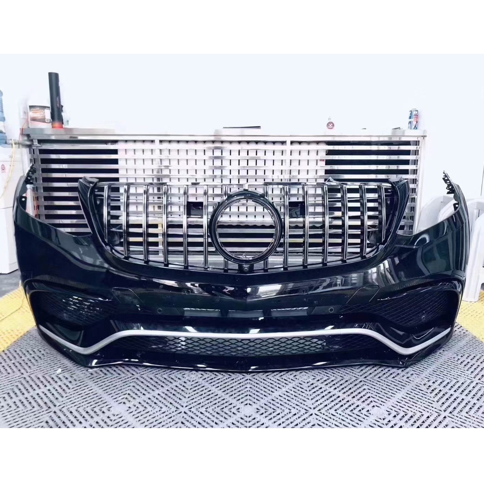 PP Body Kit for Mercedes benz GLS-Class GLS350 GLSS400 GLS450 GLS500 X166 2015-2019 year upgrade to GLS63 AMG style good quality