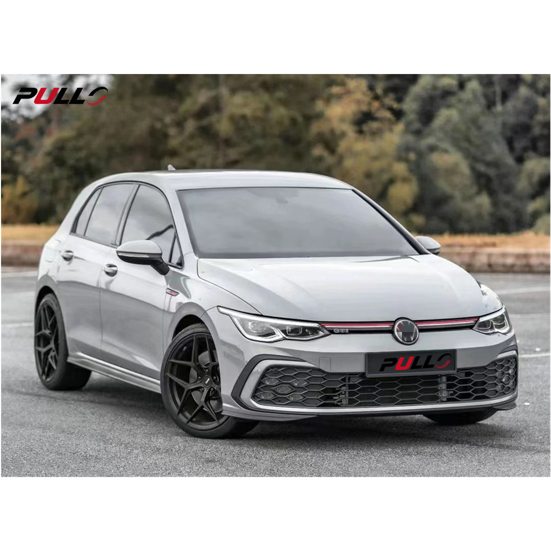 car body kit  for Volkswagen Golf 8 to GTi including front and rear bumper assembly with grille,side skirts and fog lamps