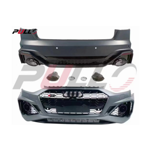 Suitable for Audi A4 2021 modified to RS4 body kit include front and rear bumper assembly with grille rear diffuser tail pipes