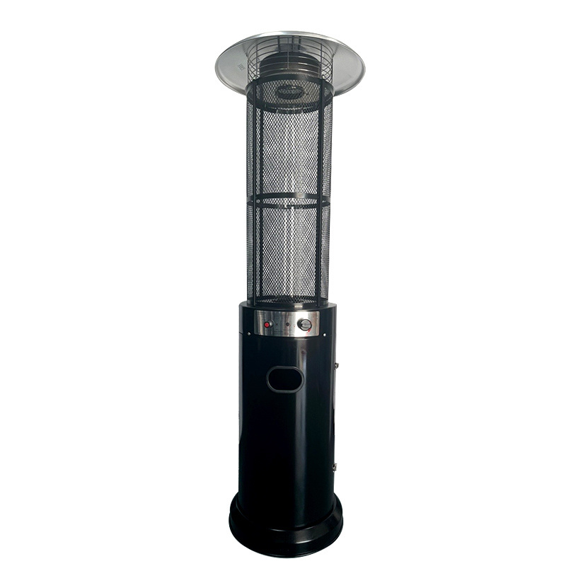 Easy Install Certified Iron Plastic Spray Portable Outdoor Gas Pyramid Patio Heater With Quartz Lamp