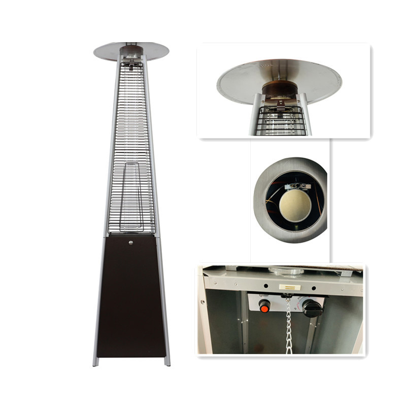 Good customer favoured garden treasure gas glass tube patio heater with flux low price table top outdoor patio heater