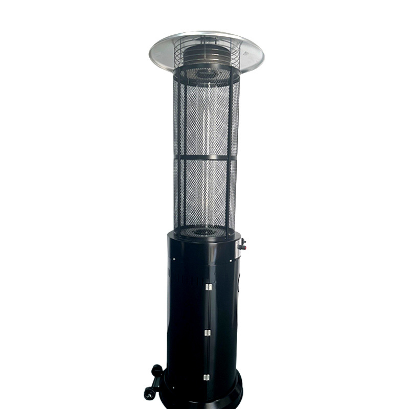 Easy Install Certified Iron Plastic Spray Portable Outdoor Gas Pyramid Patio Heater With Quartz Lamp