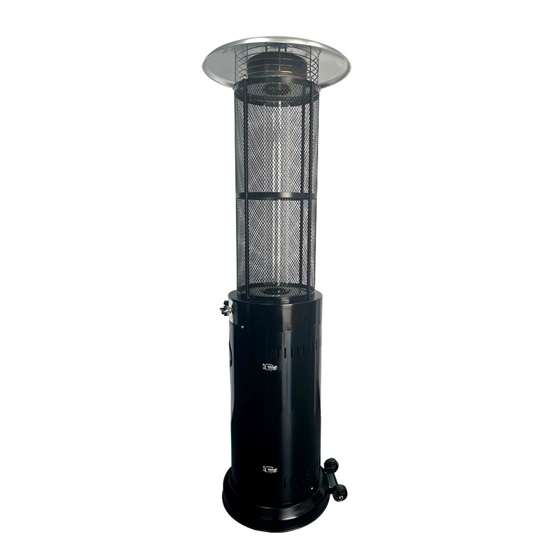 Easy Install Certified Iron Plastic Spray Portable Outdoor Gas Pyramid Patio Heater With Quartz Lamp