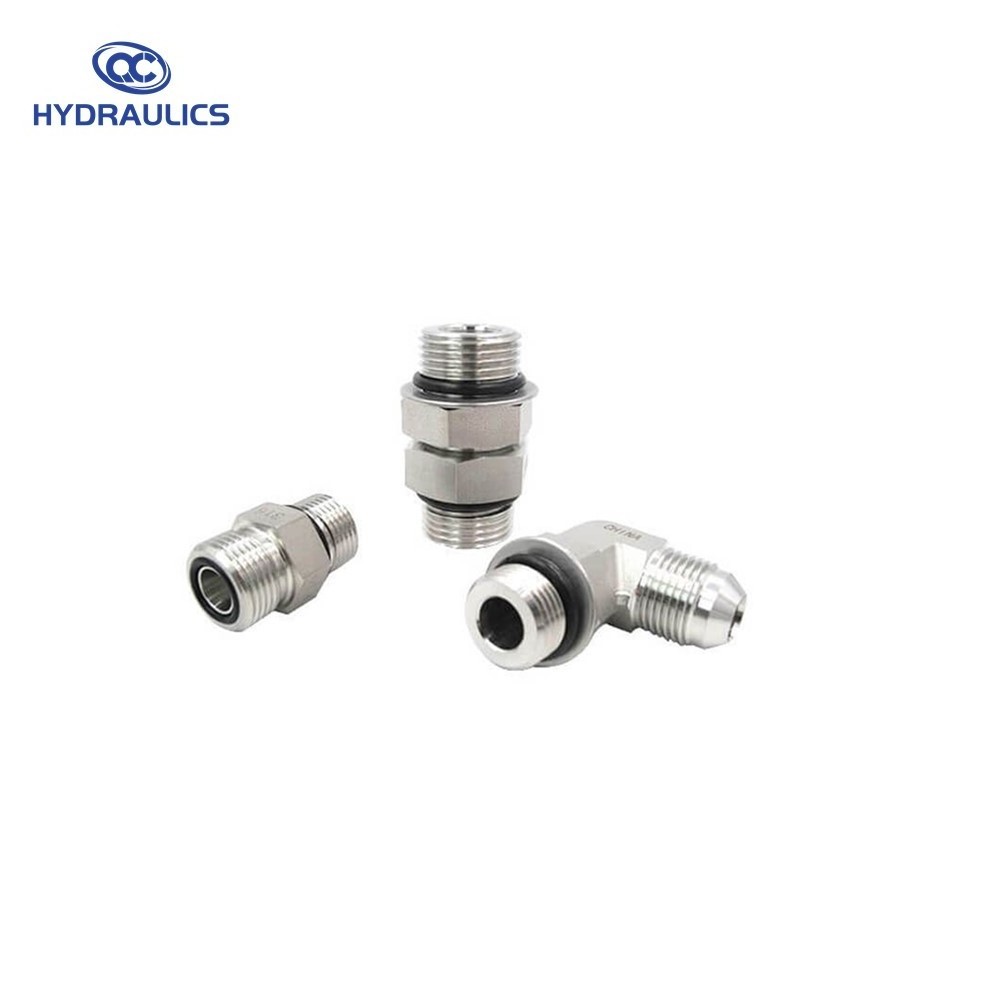 Standard fittings spare parts hydraulic thread straight adapters