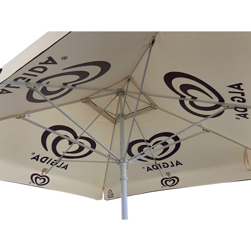 2023 New luxury custom commercial garden patio parasol aluminum resort outdoor sun beer beach umbrella for advertising