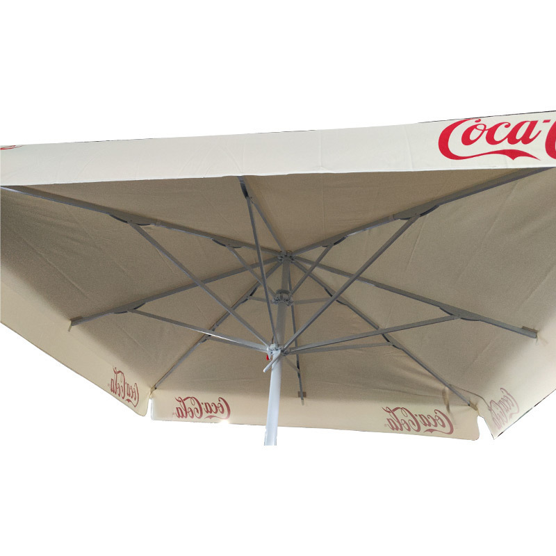 Customized Square Advertisement  Umbrella Big Outdoor Patio Umbrella Parasol with Stands