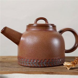 wholesale cheap custom vintage brown restaurant home used teaware japanese design ceramic tea pot