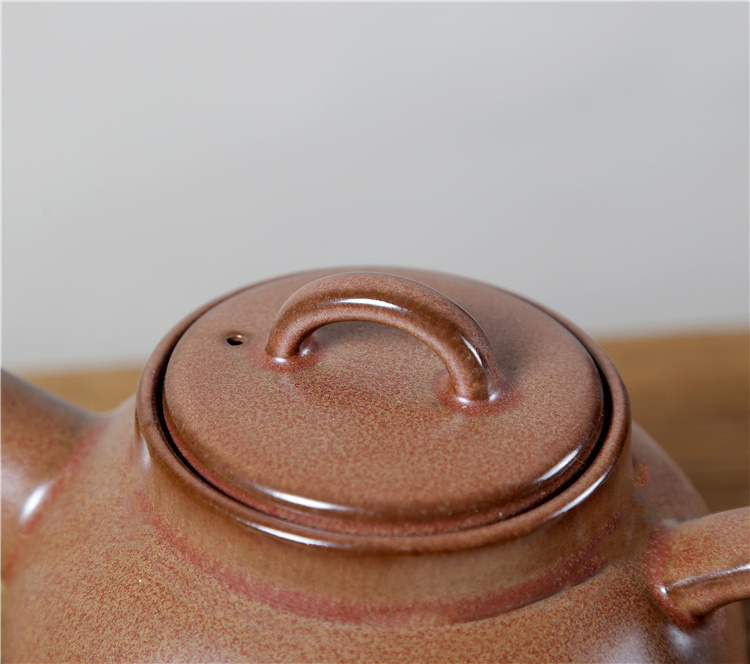 wholesale cheap custom vintage brown restaurant home used teaware japanese design ceramic tea pot