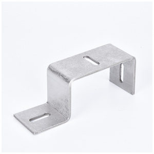 OEM Direct Manufacturer Custom Sheet Metal Stamping Bending Heavy Duty Iron U Brackets Galvanized Pipe Bracket Spring bracket