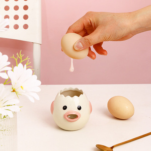 Baking Tools Kitchen Accessories Cute Chicken Ceramic Egg White Separator Creative Egg Yolk Protein Separator Filter