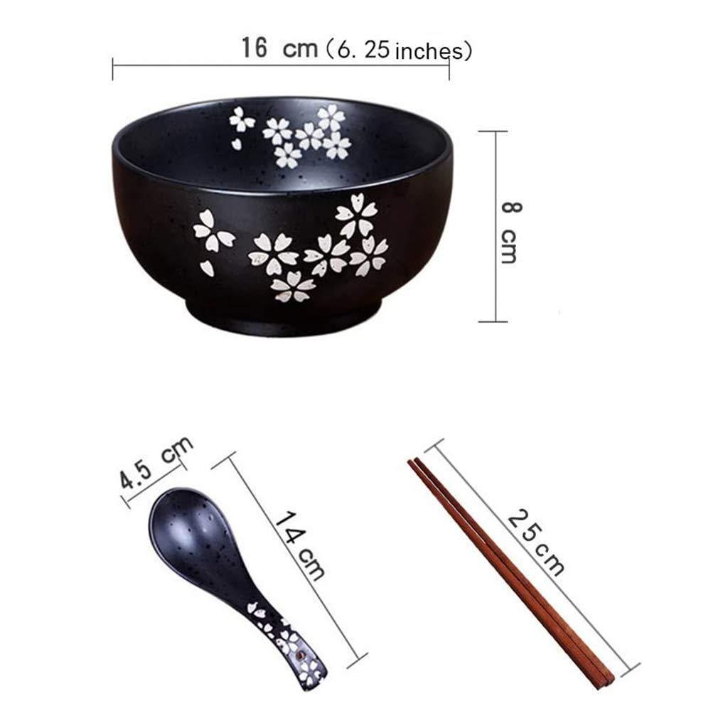 Japanese soup bowls ceramic With Wood Lid Vintage Ramen Bowl With Lid Black Bowl For Dessert Snacks Fruit Use