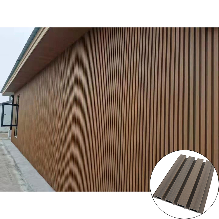 Engineered Anti UV Fire Retardant Wood Plastic Composite WPC Wall Cladding Anti Crack Outdoor Decoration Composite Wall Boards