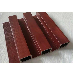 Wooden Natural Wall Decor Wood Wainscot 3D Curved Stick On Wall Board Laminate Floor PVC Panel