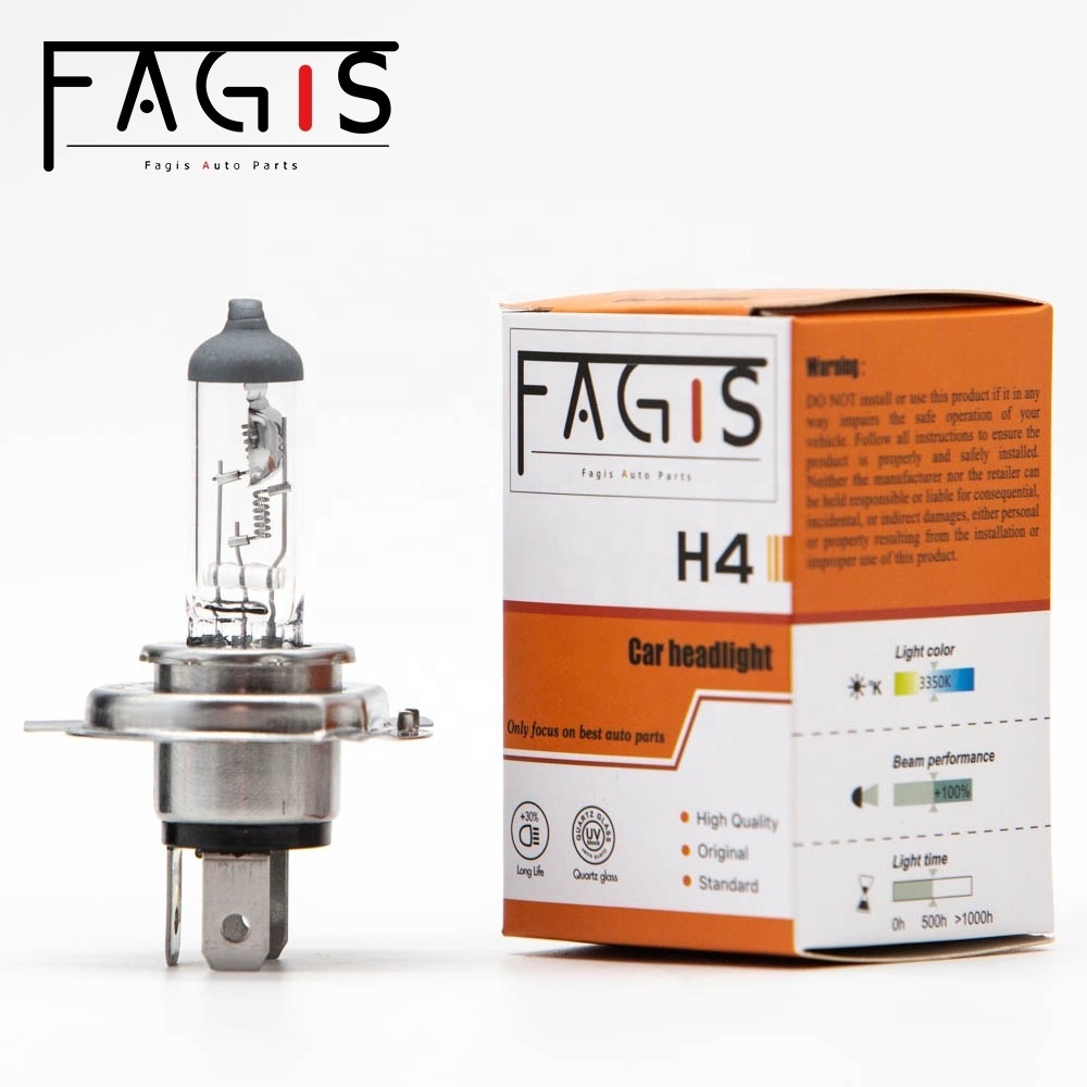 Manufacturer H4 p43t 24v 75/70w 100/90W 130/110w clear quartz car lamp headlight auto halogen bulb truck